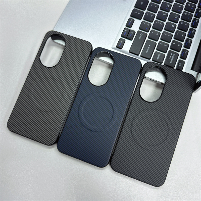 Suitable for Huawei Nova14 Mobile Phone Case, Borderless Large Hole Carbon Fiber Pattern Leather Nova12Pro Magnetic Protective Cover