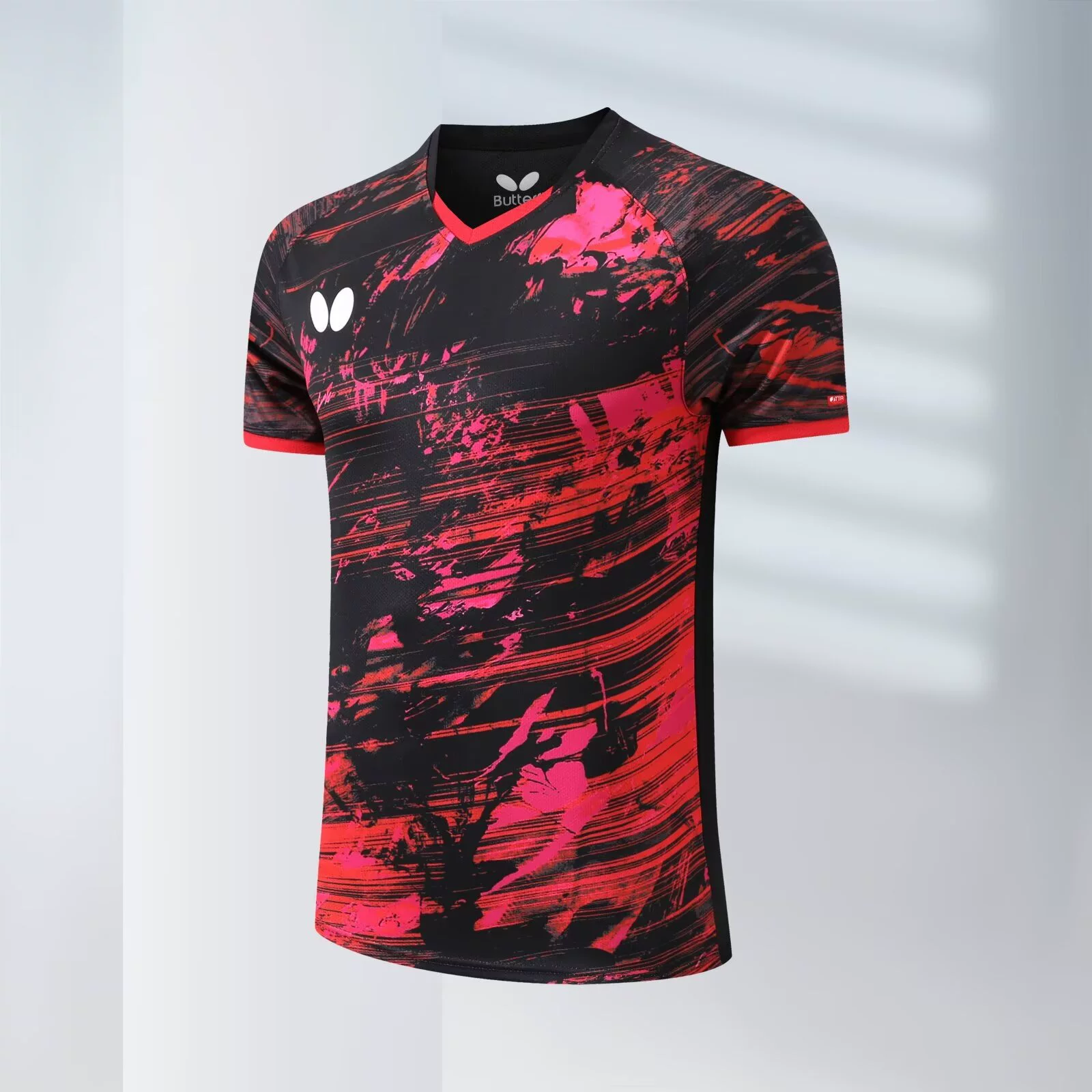 Butterfly, summer quick dry uniform for table tennis for men and women for training, round collar