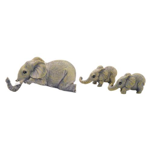 Elephant suspended small elephant handicrafts, ElephantFigurines, three elephants resin garden ornament, art