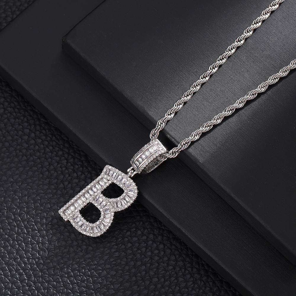 B + 20inch Twist Chain (silver)