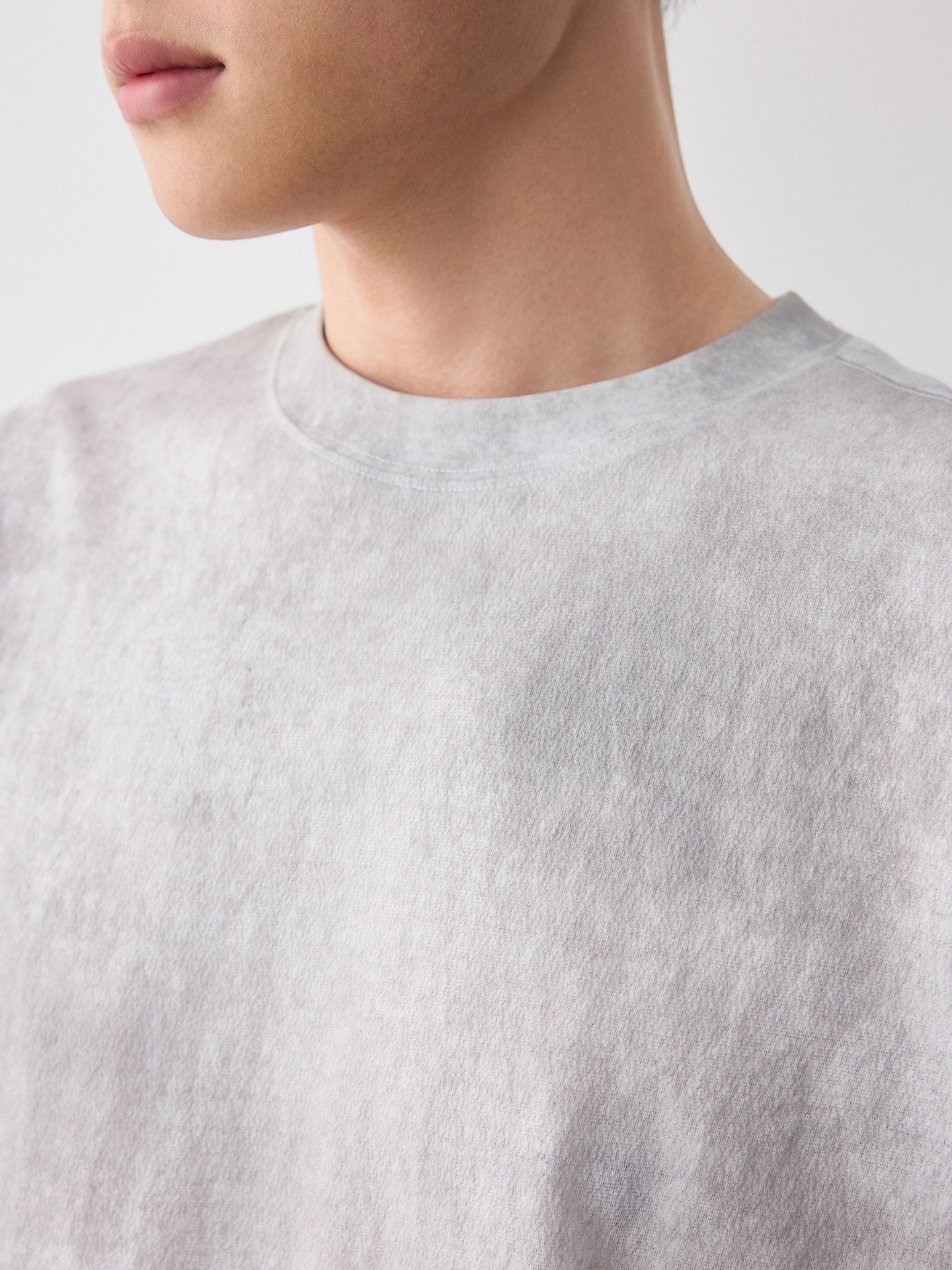 Áo thun nam tay ngắn cổ tròn chất liệu lanh cotton phong cách đường phố — màu cà phê