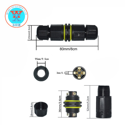 Manufactor Direct selling waterproof explosion-proof Through Joint nylon Floor heating connector Cable waterproof seal up Joint