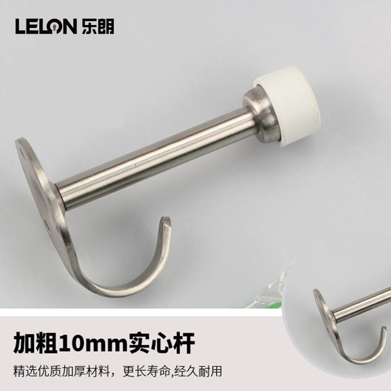 Personalizada acero inoxidable sólido anticolisión con gancho de puerta de inodoro gancho de puerta superior 2 en 1 goma silenciosa resistencia de puerta