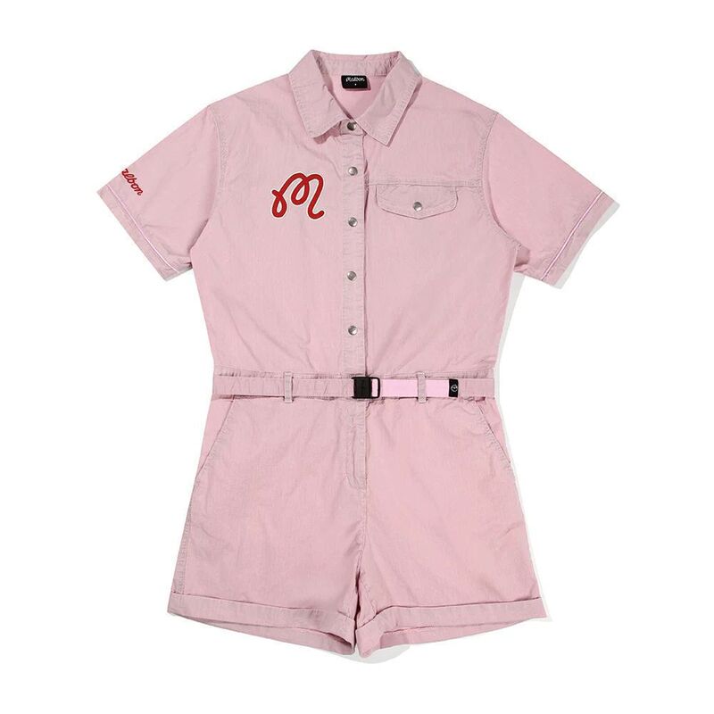 25 New Style Golf Korean Style Women's Casual Sports Jacket Short-Sleeved Shorts Jumpsuit Set Fashionable and Simple