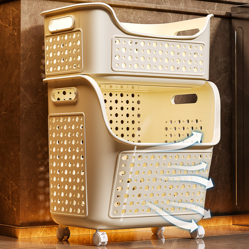 Collapsible Fabric Laundry Basket For Efficient Home Organisation_voghion.com