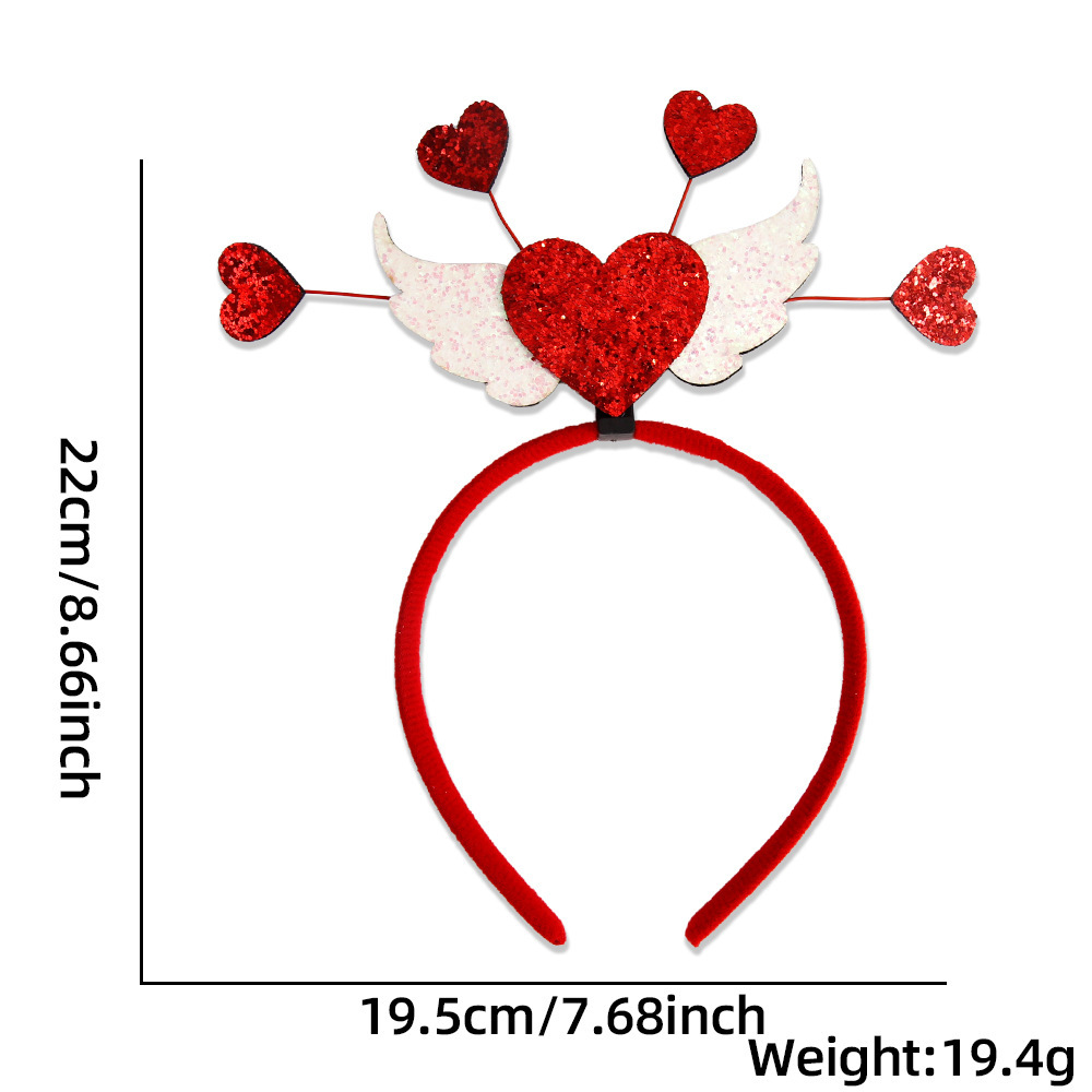 Europa y América nuevo estilo de un solo partido decoración diadema accesorios para el cabello bar decoraciones del Día de San Valentín amor diadema cabeza hebilla props