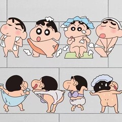 クレヨンしんちゃん漫画ステッカー壁贴りバスルーム便器贴りタイルトイレ在宅防水ステッカーT211