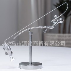 跨境新品Fisherman Balancing Sculpture渔夫平衡雕塑创意摆件