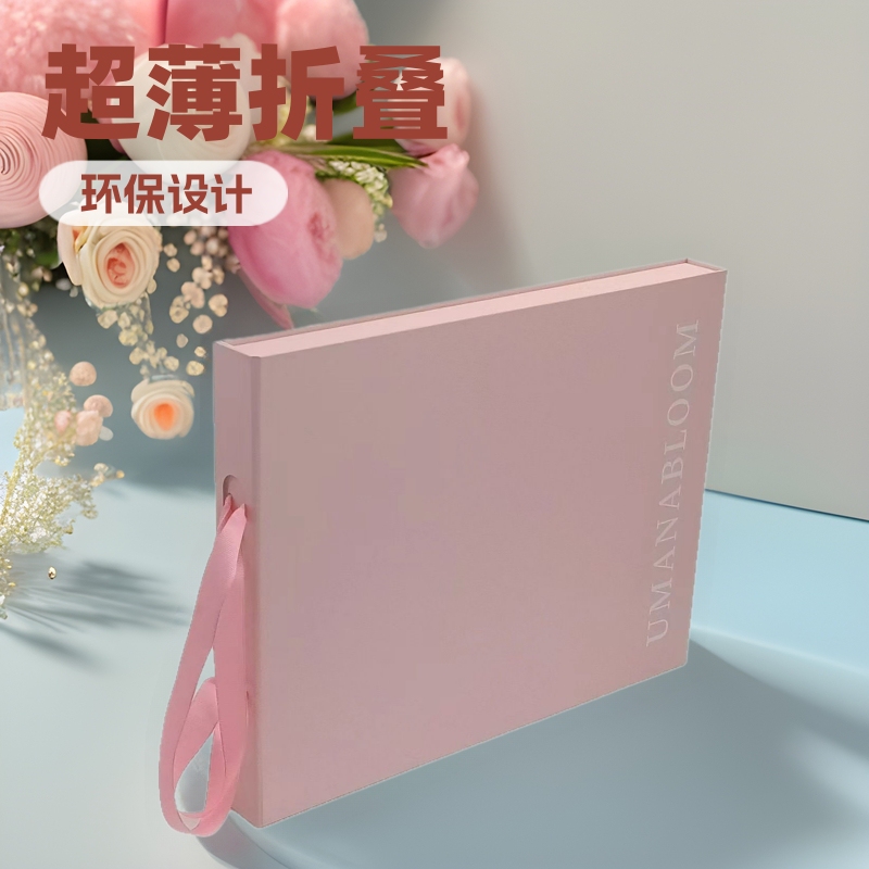 Foreign Trade One-Touch Folding Box, Instant Assembly Integrated Box, Magnetic Ribbon Box Packaging Customization Foreign Trade One-Touch Folding Box, Instant Assembly Integrated Box, Magnetic Ribbon Box Packaging Customization