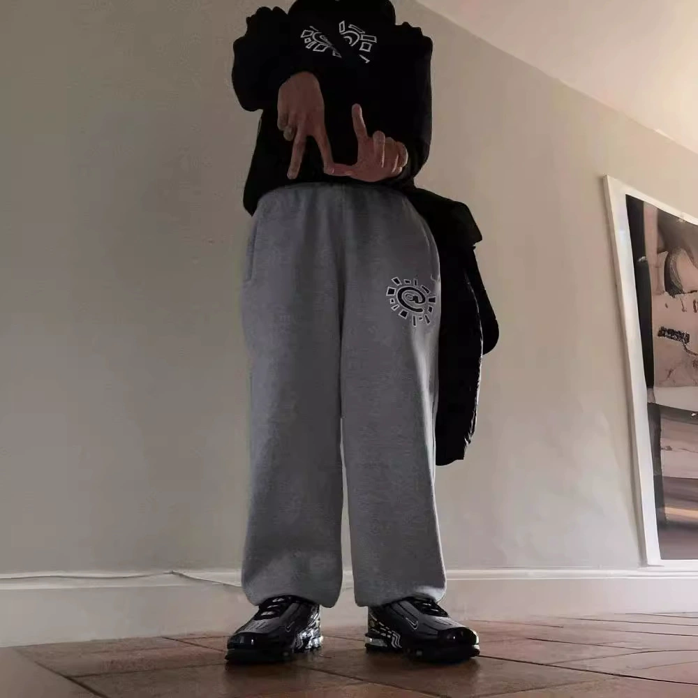ADWYSD DO WHAT YOU SHOULD DO Sun Roll Basic Style Plush Sleeve Pants Winter