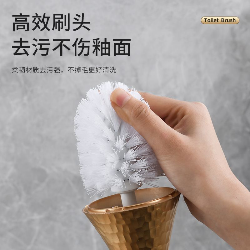 专用浴室厕所卫生间马桶刷家用刷子可爱长柄高档清洁家居落地银色|undefined