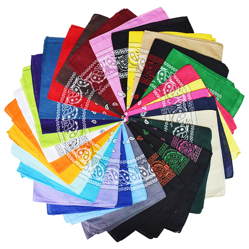 Cross-Border Paisley Cashew Flower Square Scarf Hip-Hop Outdoor Cycling Sports Street Dance Versatile Bandana Magic Headscarf