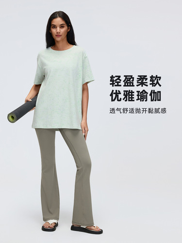 Sports short-sleeved T-shirt women's summer loose yoga top casual versatile running training fitness wear D26073