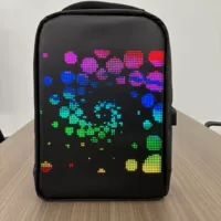 Динамический рекламный LED-рюкзак для моды, уличный LED-экран на плечах для бизнеса и путешествий