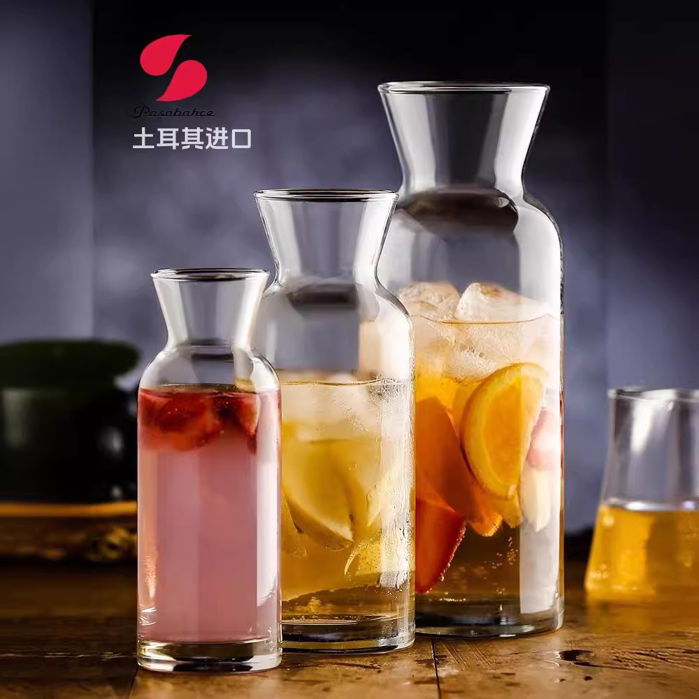 Importación turca pasapachi frutas taza de té fría botella de vidrio limón bebida taza de té frutas tetera