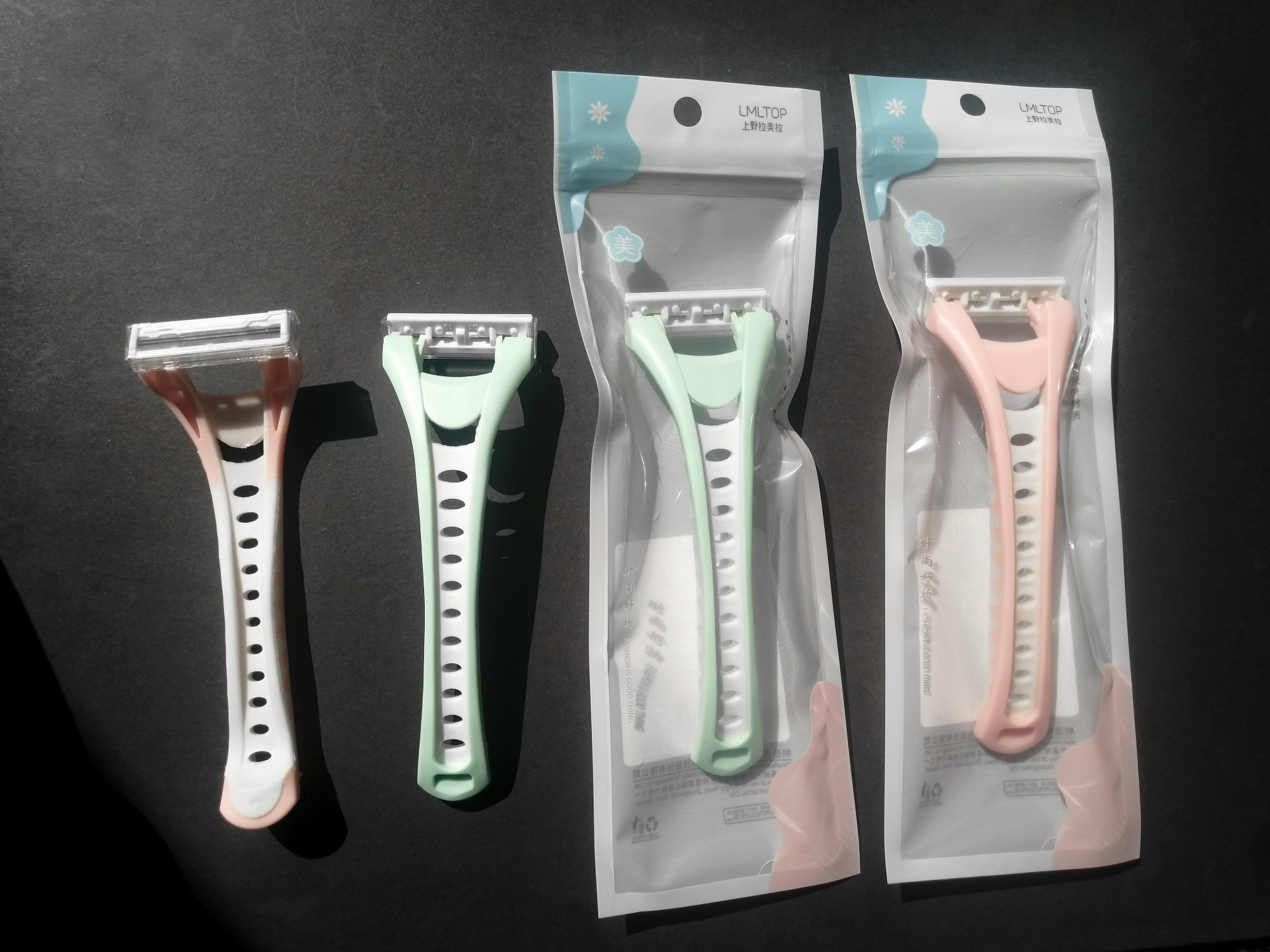 LMLTOP three-layer blade rake knife, single-piece anti-slip shaving knife, underarm hair removal and leg hair shaving knife A0940 undefined