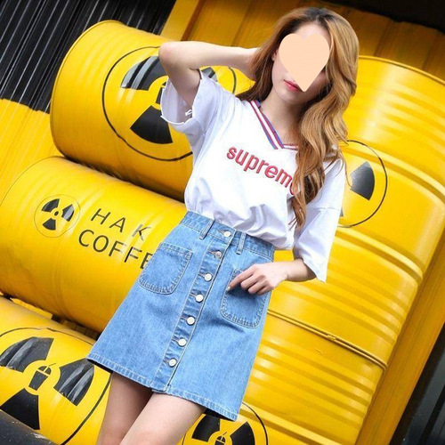 Women's Spring and Summer New Semi-Skirt Student High-Waist Korean Style Word Skirt One-Size Hip-Hugging Short Skirt