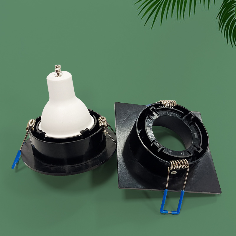 Recessed lamp cup gu10mr16 plastic face ring manufacturers wholesale led lamps adjustable angle without main lamp housing