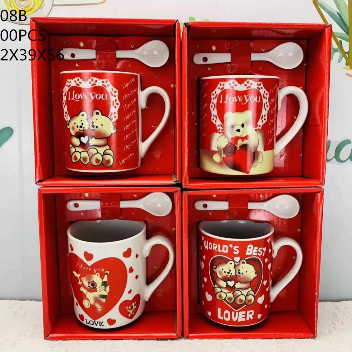 Taza de cerámica de amor simple creativa taza de pareja regalo de promoción taza de agua logotipo taza de publicidad Qixia regalo personalidad image 21