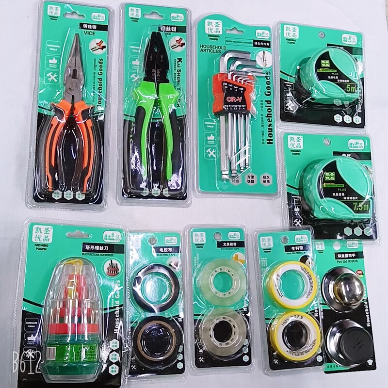 Tape measure screwdriver transparent rubber raw material with tip pliers hexagon socket set tool set tip pliers hexagon socket set Tape measure screwdriver transparent rubber raw material with tip pliers hexagon socket set tool set tip pliers hexagon socket set