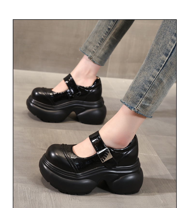 Giày Lolita nữ đế dày tăng chiều cao phong cách thời trang — màu be chi tiết 12