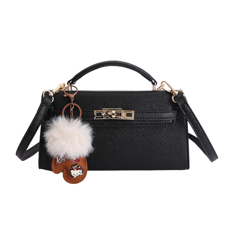 Textura de bloqueo bolso de mano Kelly 2026 nuevo estilo extranjero bolso de hombro de moda diaria bolso pequeño