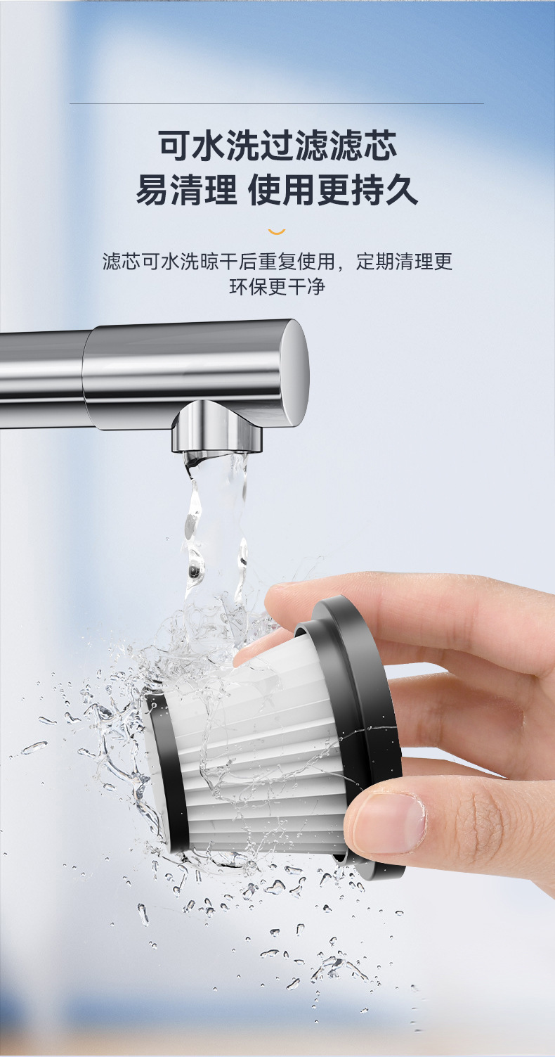 High-power car vacuum cleaner car wireless charging car home wet and dry wholesale mini vacuum cleaner
