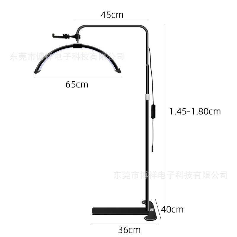 Amazon empalme de 26 pulgadas lámpara de belleza de medio mes salón de belleza tatuaje de uñas tatuaje ceja pestañas LED Luz de protección ocular