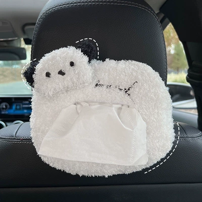 Car tissue box/set tissue box, creative and cute - pacha-dog-tissue-box-elastic-type