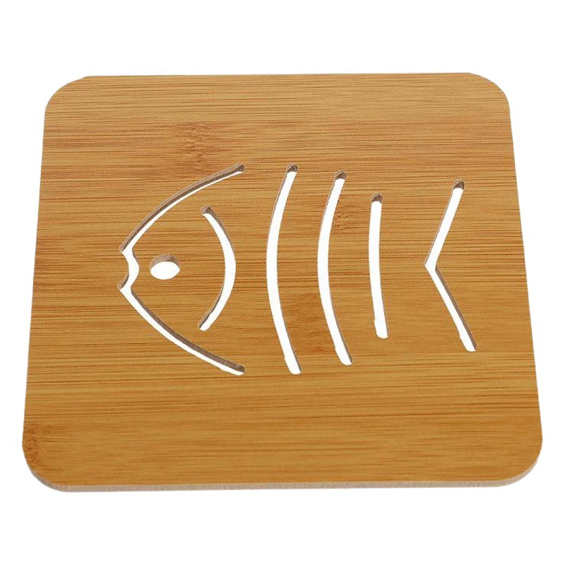 Домашний деревянный мультяшный теплоизоляционный коврик Коврик для обеденного стола Нескользящий коврик для горшка Креативная Милая Подушка Чайный коврик Коврик для миски Подставка