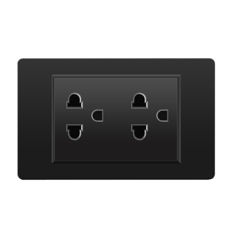 外国貿易スイッチソケット黒 PC パネル壁東南アジアタイ 6 穴台湾ソケット 20Wtype-c|undefined