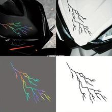 跨境外贸爆款闪电裂纹恶魔头个性摩托车贴纸防水装饰车身装饰拉花