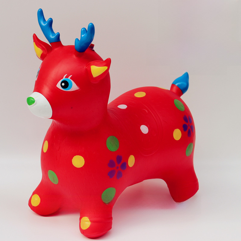 In stock supply brand new material painted music jumping horse thickened jumping horse