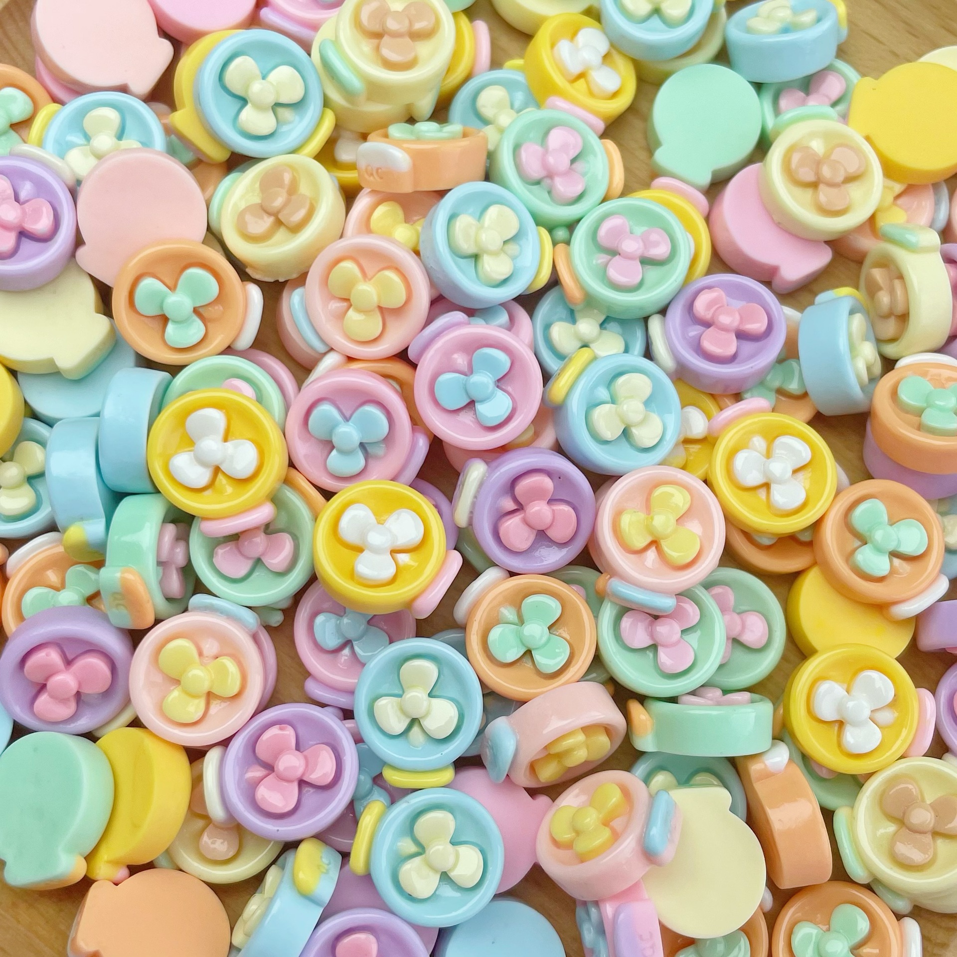 Mini brillante accesorios de resina caramelo flor paraguas tamaño pequeño uñas arte DIY joyería crema pegamento borde a juego horquilla