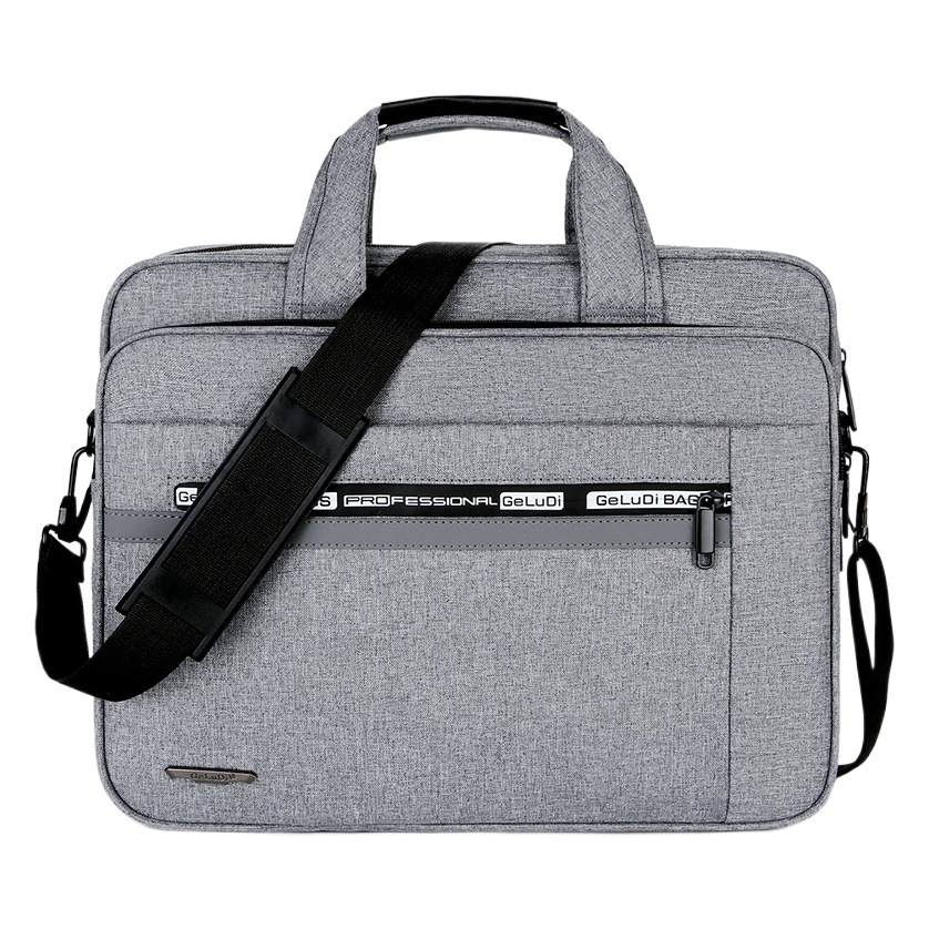 Cross-border spot wholesale simple fashion computer bag shoulder portable men's and women's 15 notebook gift ordering exhibition bag