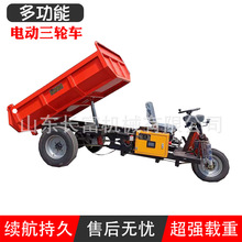 电动手动三轮车 小型工程自卸翻斗拉沙车 液压自卸电动载重翻斗车
