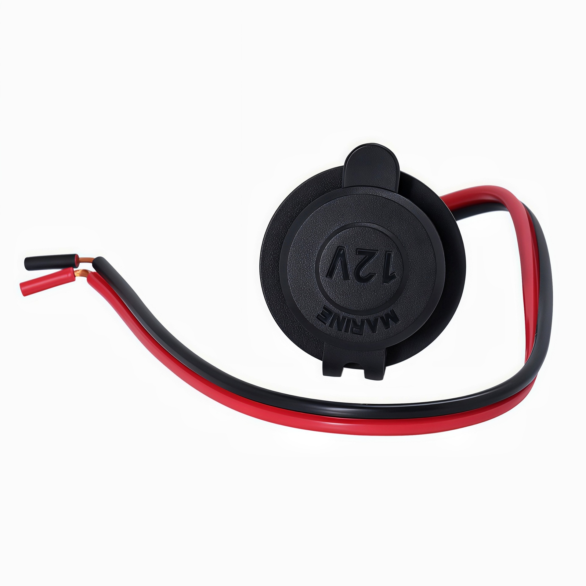 12V24V Car and Motorcycle Modified Waterproof Cigarette Lighter High-Power Car Charger Socket All-Copper Threaded Socket
