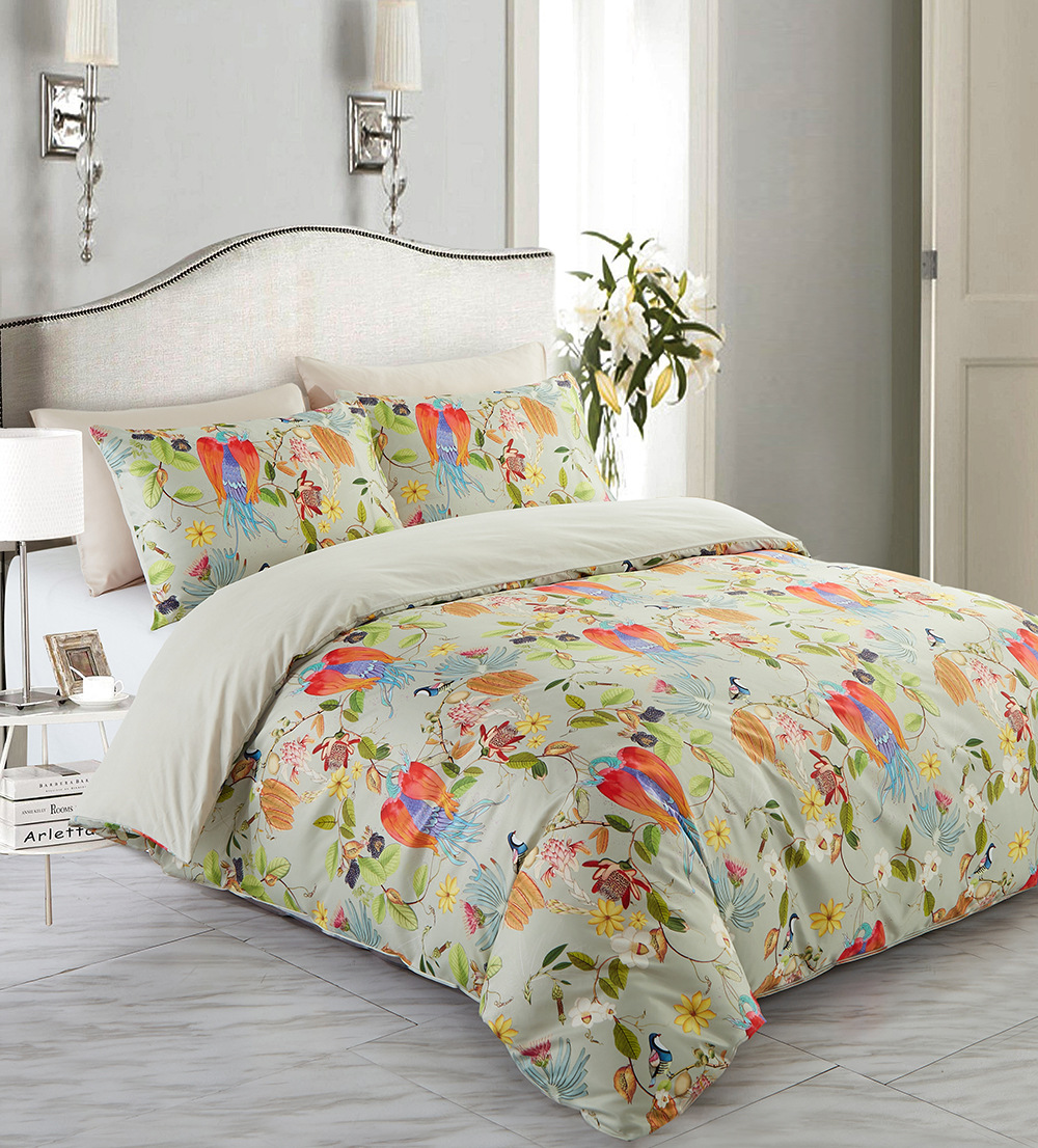 跨境专供彩绘三件套亚马逊ebay全球爆款家纺套件批发新款花卉