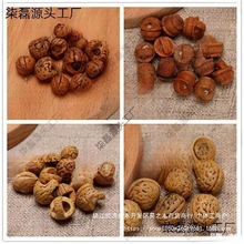 直销花篮编织配件饰品平安桃核直销天然保平安刻篮保平打孔桃核