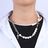 Genuine design necklace, trend material stainless steel