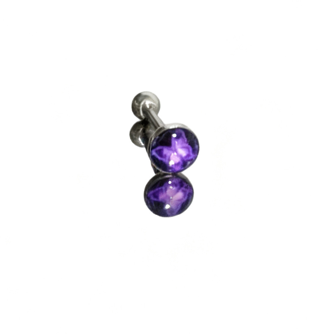 Satan's Child Oriental Purple Kite Tongue Barbell 20mm 1.6mm Stainless Steel Tongue Ring for Oral Piercing detail image 7