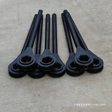 重型齿轮四方尖尾套筒快板棘轮扳手工具自动双头梅花快速双向板手