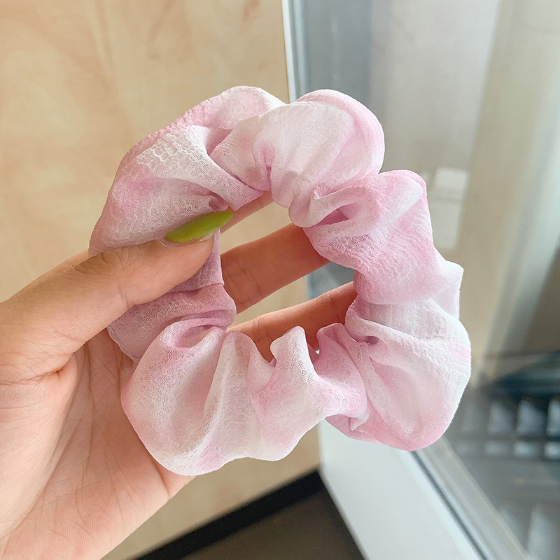 INS cerdo blanco intestino grueso anillo de pelo Super Niña de hadas Corea del Sur Internet celebridad mismo estilo BM intestino grueso anillo de pelo simple cuerda de pelo accesorios para el cabello