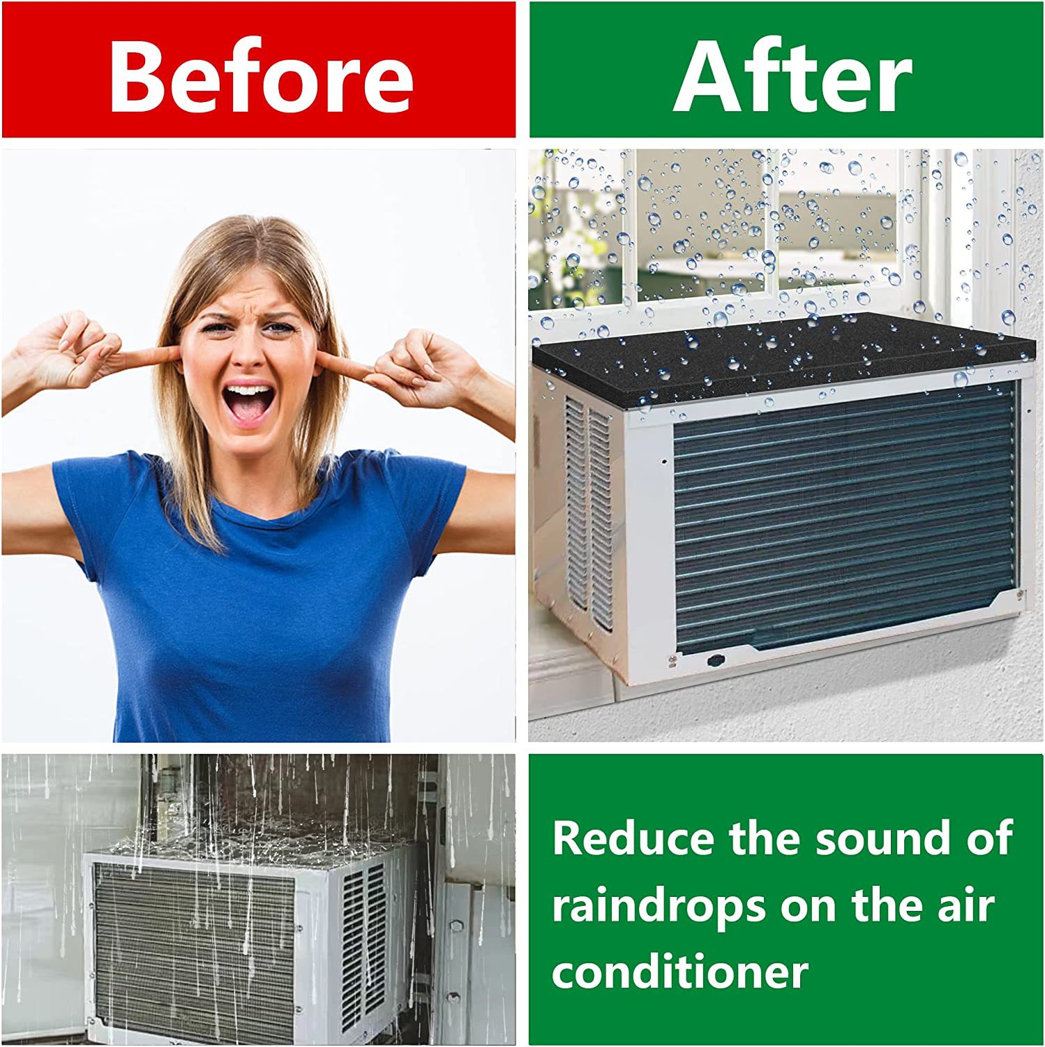 空调外机防噪垫 外机防噪垫 防噪垫 空调外机下雨噪音垫 防噪音垫