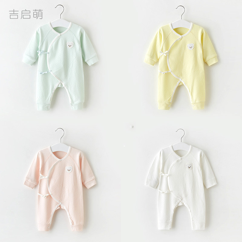Ropa de bebé recién nacido para primavera y otoño, algodón puro, pijamas finos, pelele, traje para gatear, body para bebé recién nacido.