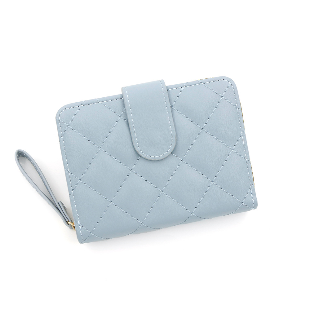 Comercio transfronterizo mayorista bolsa de cambio de moda damas órgano tres plegables multi-tarjeta cartera funcional bolsa de tarjetas conveniente monedas