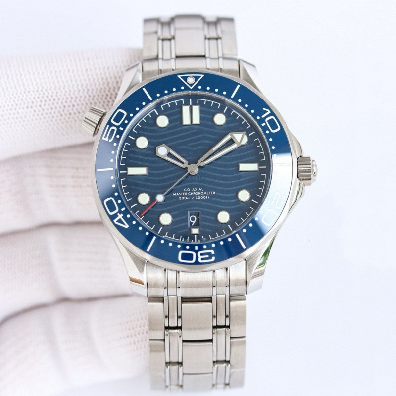 모든 강철 파란색 표면