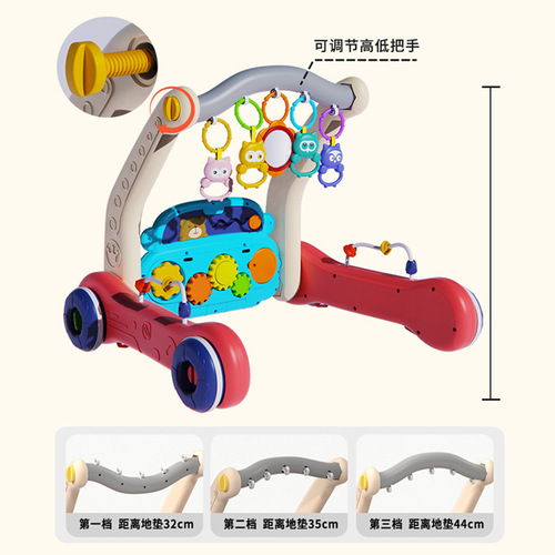 Infant and toddler multifunctional pedal piano fitness stand baby pedal music toy two-in-one stroller walker