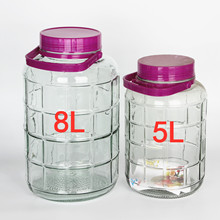 8L玻璃瓶 家用玻璃梅酒瓶 腌鸭蛋玻璃罐 泡酒罐 10元店日用百货
