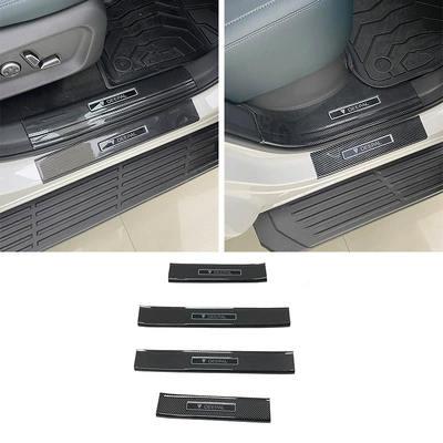 Suitable for 24-25 Dark Blue Dekorativ pedal başlıqları - outer-sill-4-pieces-abs-carbon-fiber-pattern-applicable-to-2024-dark-blue-g318